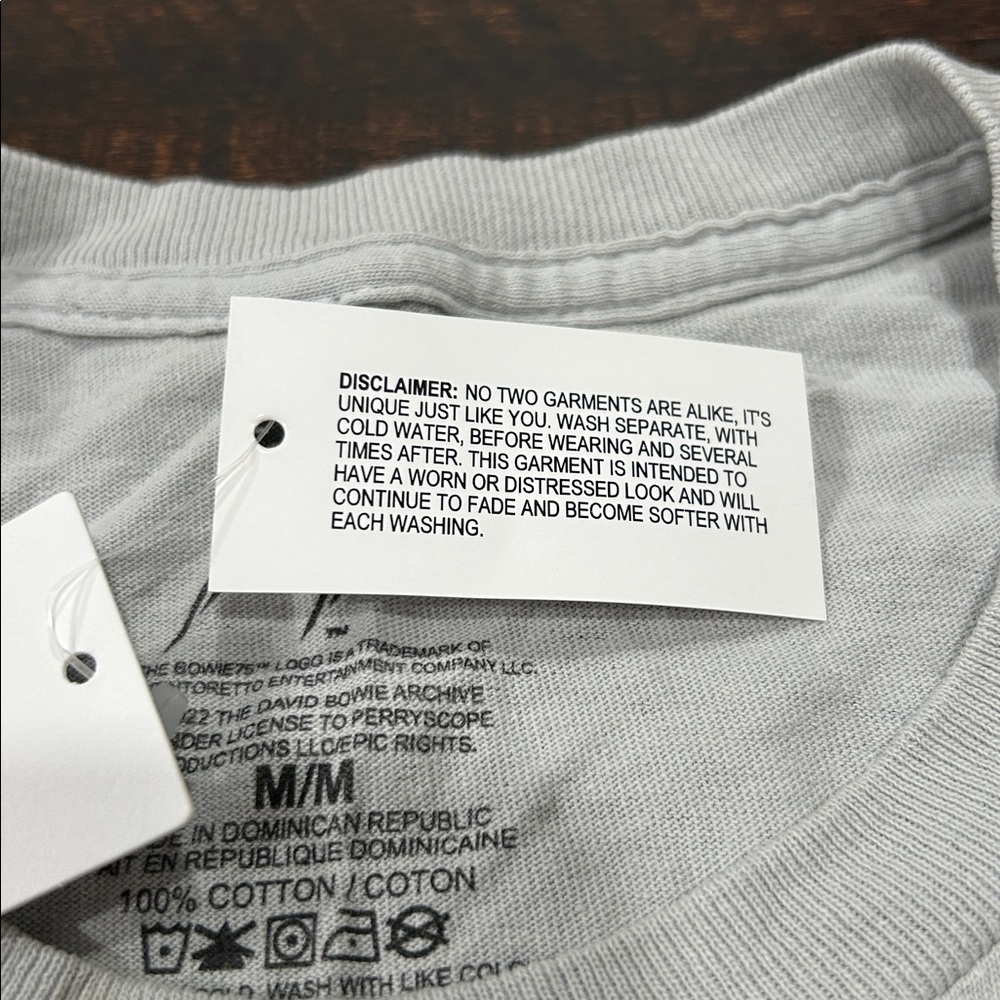 Retro Distressed Unique Print David Bowie Space Oddity Tee - Picture 7 of 10